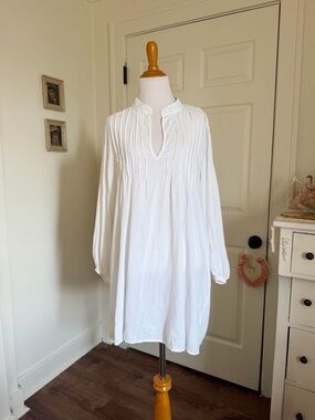 Breezy White Cotton Vintage Ralph Lauren Nightgown or Summer Swim Cover Up